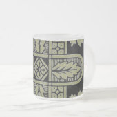 Floral Design Frosted Mok (Voorkant rechts)