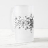 Floral Design Frosted Mok (Voorkant links)