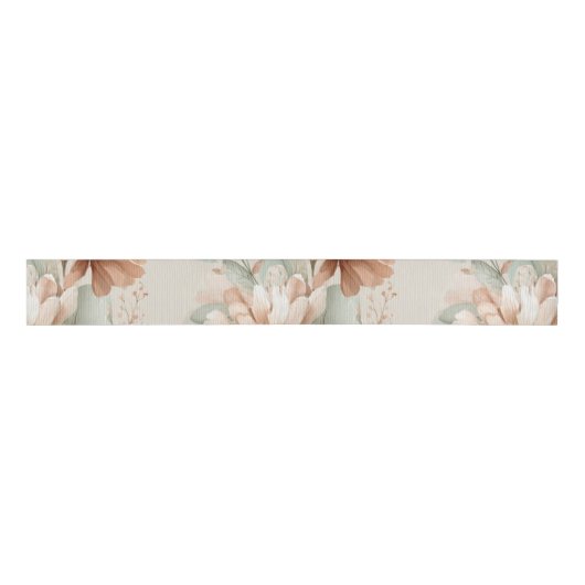 floral design grosgrain lint (Voorkant)