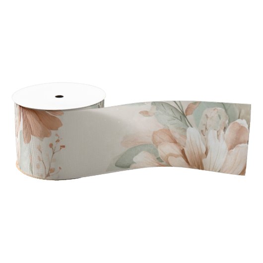 floral design grosgrain lint (Spoel)