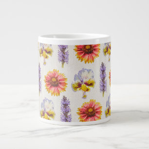 Floral design grote koffiekop