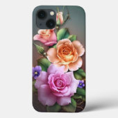 Floral design Hoesje-Mate iPhone Case (Achterkant)