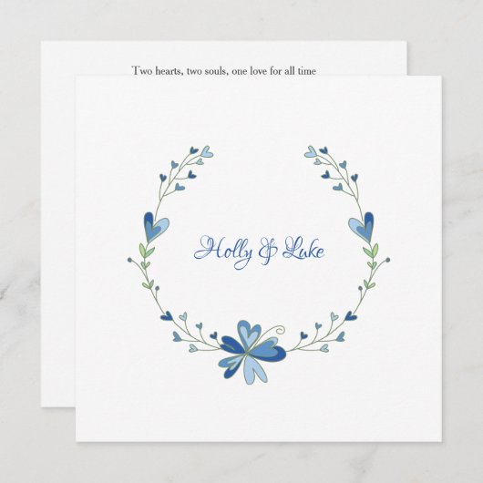 Floral Design in Blue for a Spring Outdoor Event (Voorkant / Achterkant)