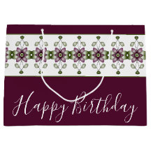 Floral Design in Deep Burgundy