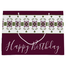 Floral Design in Deep Burgundy Groot Cadeauzakje