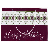 Floral Design in Deep Burgundy Groot Cadeauzakje (Achterkant)