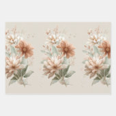 floral design inpakpapier vel (Voorkant 3)