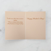 Floral Design Kaart met Gedicht voor Moederdag (Binnen)