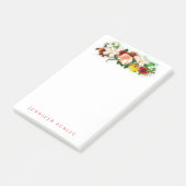 Floral Design Kleurrijk Waterverf Bloemenboeket Post-it® Notes (Schuin)