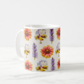 Floral design koffiemok (Voorkant links)