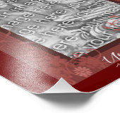 Floral Design Lijst Sjabloon Foto Afdruk (Hoek)