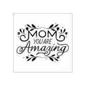 Floral Design Mam je bent geweldig Rubberstempel (Afrduk)