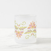 Floral design matglas koffiemok (Center)