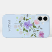 Floral Design met naam Freya. Case-Mate iPhone Case (Achterkant (horizontaal))