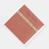 Floral design met pinken servet (Hoek)
