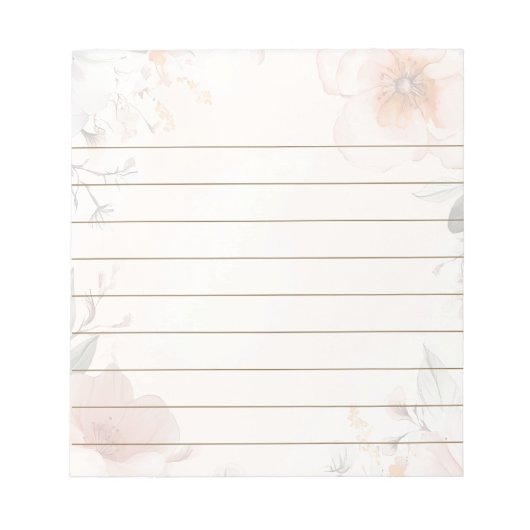 Floral design notitieblok (Voorkant)