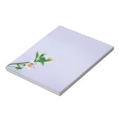 Floral design op blauw notitieblok (Linkerzijde)