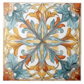 Floral Design op keramische Tegels Tegeltje (Voorkant)