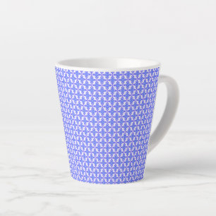 Floral Design Pattern Latte Mok