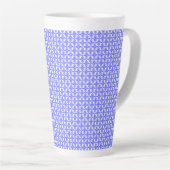 Floral Design Pattern Latte Mok (Rechterhoek)