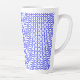 Floral Design Pattern Latte Mok