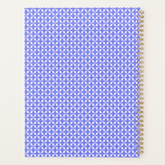Floral Design Pattern Planner (Achterkant)