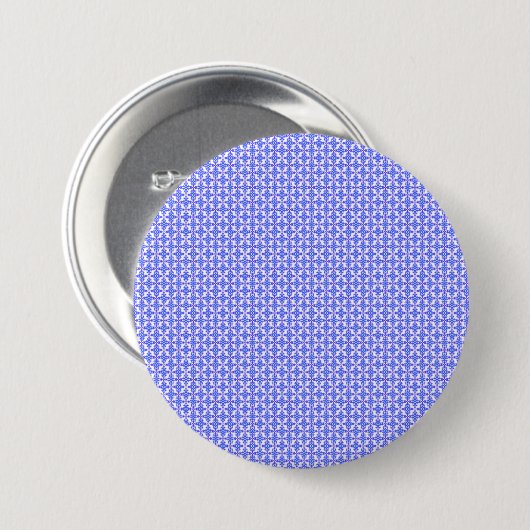 Floral Design Pattern Ronde Button 7,6 Cm (Voorkant /achterkant)
