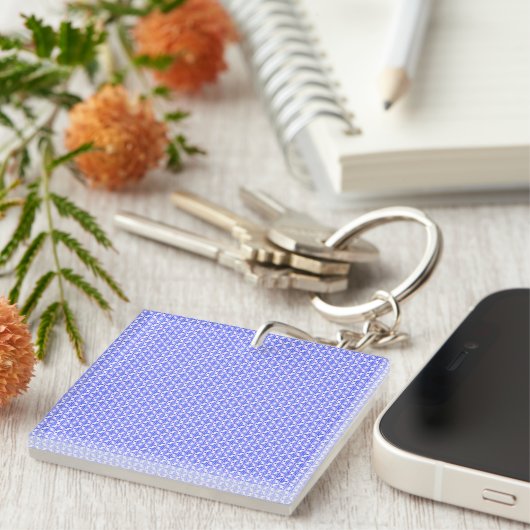 Floral Design Pattern Sleutelhanger (Voorkant Rechts)