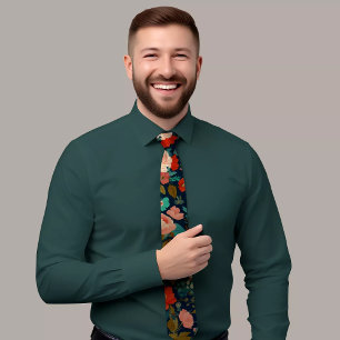 Floral Design Pattern Stropdas
