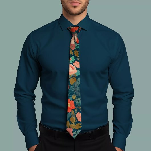 Floral Design Pattern Stropdas