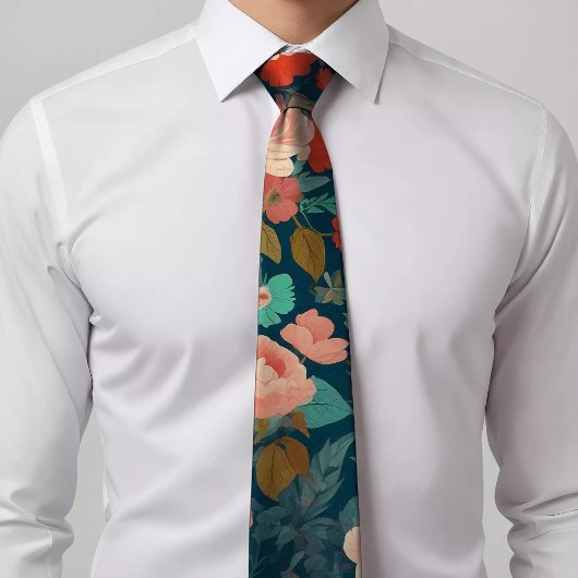 Floral Design Pattern Stropdas