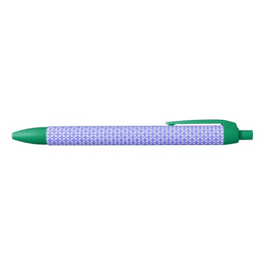Floral Design Pattern Zwarte Inkt Pen (Bovenkant)
