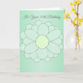 Floral Design Personalised 50th Birthday Kaart (Gele Bloem)