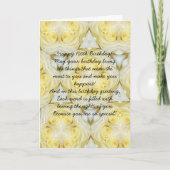 Floral Design Personalized 100th Birthday Kaart (Voorkant)