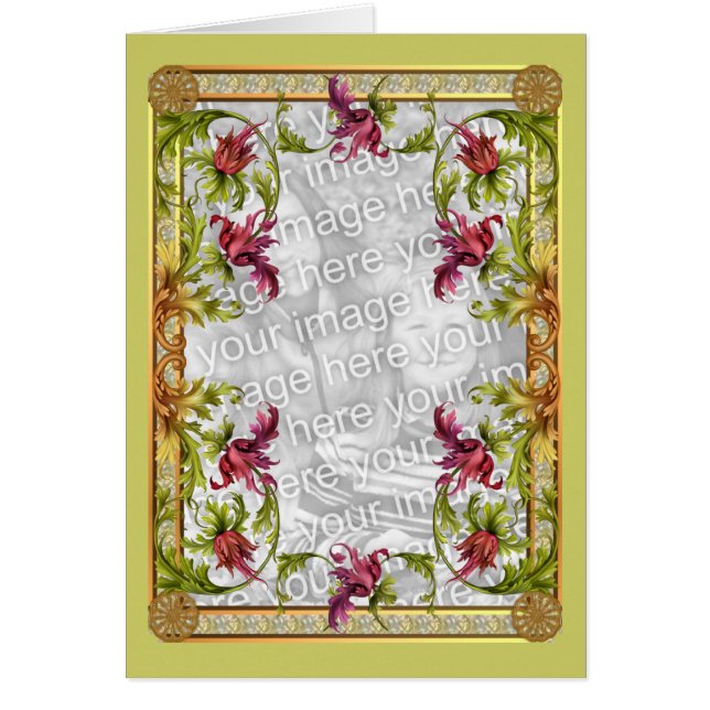  Floral Design Photo Card (Voorkant)