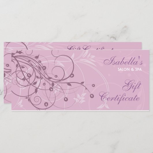 Floral Design Rack-Kaart (Voorkant / Achterkant)