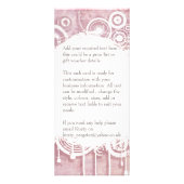 Floral Design Rack-Kaart Reclamekaart (Achterkant)