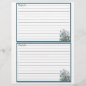 Floral design Recipe Pages for Recipe Multomap (Voorkant)