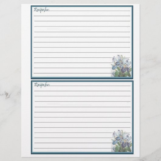 Floral design Recipe Pages for Recipe Multomap (Voorkant)