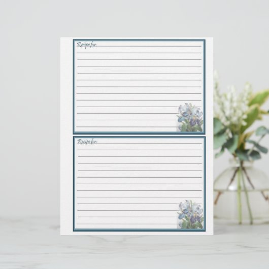 Floral design Recipe Pages for Recipe Multomap (Staand voorkant)