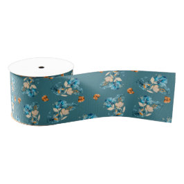 Floral Design Ribbon Grosgrain Lint