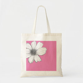 Floral design Roze Tote Bag