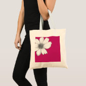 Floral design Roze Tote Bag (Voorkant (product))