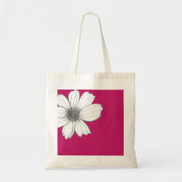 Floral design Roze Tote Bag