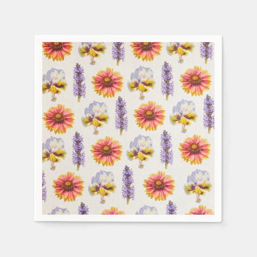 Floral design servet (Voorkant)