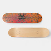 Floral Design Skateboard (Horizontaal)