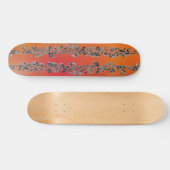 Floral Design Skateboard (Horizontaal)