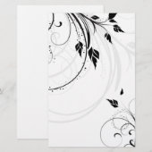 Floral Design Stationery Briefpapier (Voorkant / Achterkant)