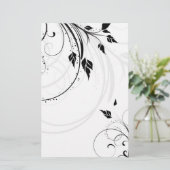 Floral Design Stationery Briefpapier (Staand voorkant)
