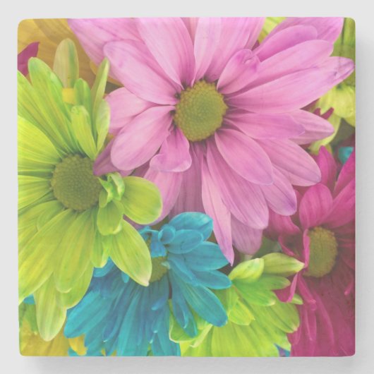 Floral design stenen onderzetter (Voorkant)